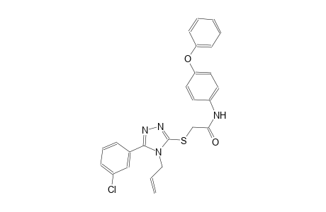 2-{[4-allyl-5-(3-chlorophenyl)-4H-1,2,4-triazol-3-yl]sulfanyl}-N-(4-phenoxyphenyl)acetamide