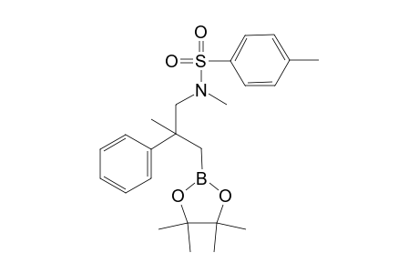 N,4-dimethyl-N-(2-methyl-2-phenyl-3-(4,4,5,5-tetramethyl-1,3,2-dioxaborolan-2-yl)propyl)benzenesulfonamide