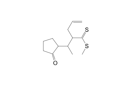 Cyclopentanepropane(dithioic) acid, .beta.-methyl-2-oxo-.alpha.-2-propenyl-, methyl ester