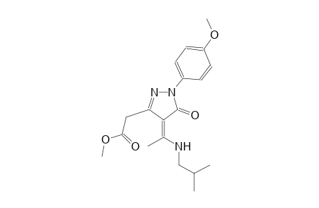 1H-pyrazole-3-acetic acid, 4,5-dihydro-1-(4-methoxyphenyl)-4-[1-[(2-methylpropyl)amino]ethylidene]-5-oxo-, methyl ester, (4Z)-