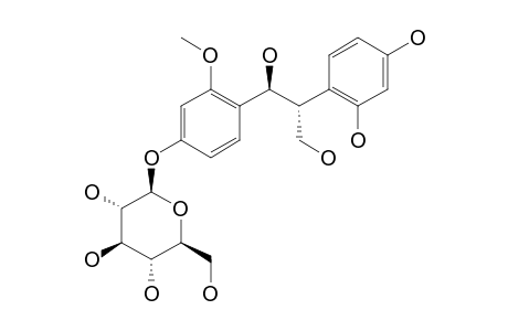 1-(4'-HYDROXY-2'-METHOXYPHENYL)-2-(2'',4''-DIHYDROXYPHENYL)-1,3-PROPANEDIOL-4'-O-BETA-D-GLUCOPYRANOSIDE