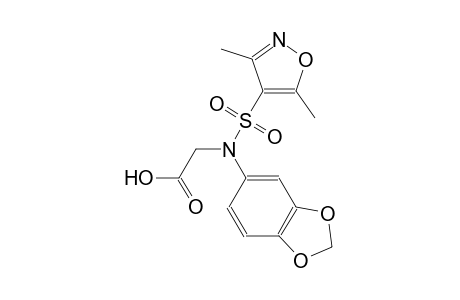 acetic acid, [1,3-benzodioxol-5-yl[(3,5-dimethyl-4-isoxazolyl)sulfonyl]amino]-