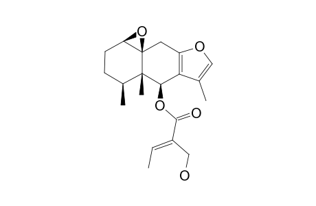 6.beta.-Sarracinoyloxy-1.beta.,10.beta.-epoxyfuranoeremophilane