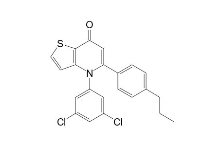 4-(3,5-Dichlorophenyl)-5-(4-propylphenyl)thieno[3,2-b]pyridin-7(4H)-one