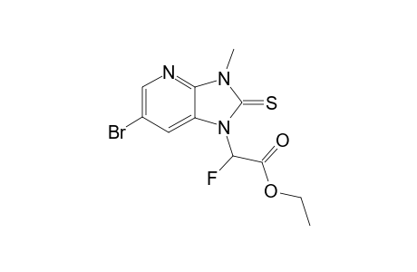 Ethyl 2-(6-bromo-3-methyl-2-thioxo-2,3-dihydro-1H-imidazo[4,5-b]pyridin-1-yl)-2-fluoroacetate