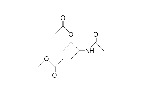 3b-Acetamido-4a-acetoxy-cyclopentane-1b-carboxylic acid, methyl ester