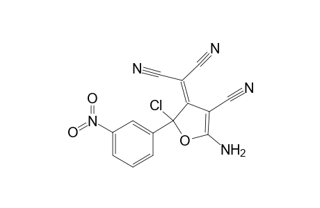 2-[5-Amino-2-chloro-4-cyano-2-(3-nitrophenyl)furan-3(2H)-ylidene]propanedinitrile