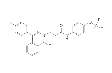 2-Phthalazinepropanamide, 1,2-dihydro-4-(4-methylphenyl)-1-oxo-N-[4-(trifluoromethoxy)phenyl]-