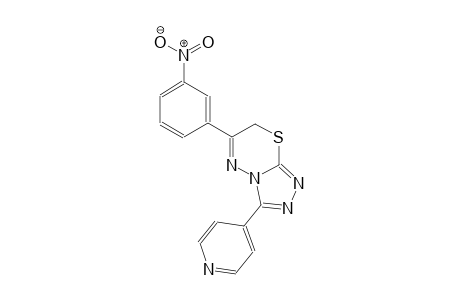 6-(3-nitrophenyl)-3-(4-pyridinyl)-7H-[1,2,4]triazolo[3,4-b][1,3,4]thiadiazine