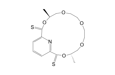 (4S,14S)-4,14-dimethyl-3,6,9,12,15-pentaoxa-21-azabicyclo[15.3.1]heneicosa-1(21),17,19-triene-2,16-dithione
