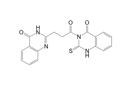3-[3-(4-Oxoquinazolin-2-yl)propionoyl]-1,3-quinazolinone-2-thione