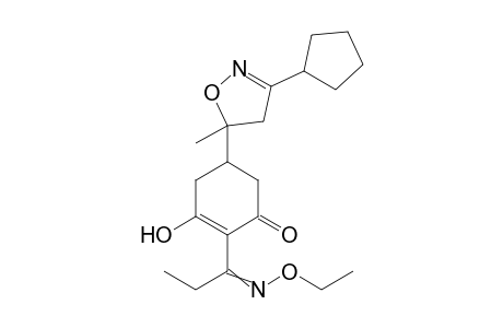 2-Cyclohexen-1-one, 5-(3-cyclopentyl-4,5-dihydro-5-methyl-5-isoxazolyl)-2-[1-(ethoxyimino)propyl]-3-hydroxy-