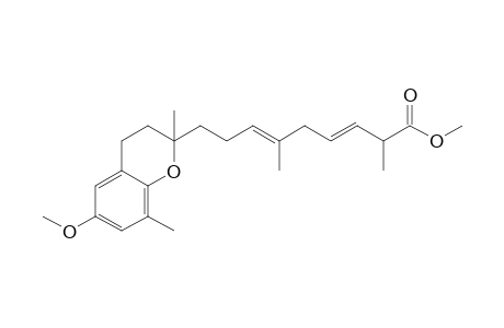 Methyl 9-[2',8'-Dimethyl-6'-methoxy-1',2',3',4'-tetrahydrobenzopyran-2'-yl]-6-methylnona-3,6-diene-2-carboxylate