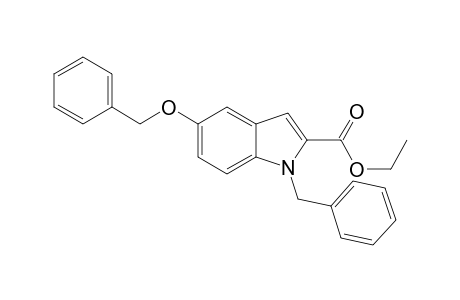 1-benzyl-5-(benzyloxy)indole-2-carboxylic acid, ethyl ester