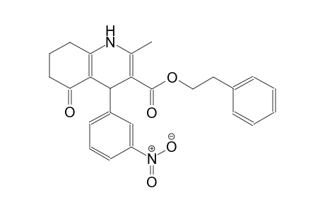 2-phenylethyl 2-methyl-4-(3-nitrophenyl)-5-oxo-1,4,5,6,7,8-hexahydro-3-quinolinecarboxylate