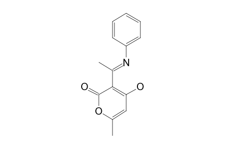 3-(1-Phenylimino-ethyl)-6-methyl-2H-pyran-2,4(3H)-dione