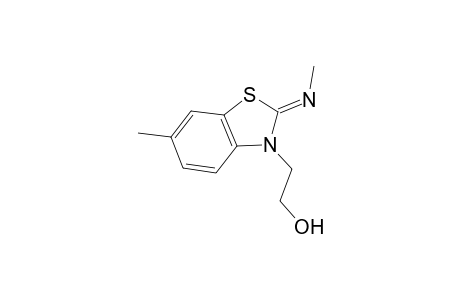 2-((2Z)-6-Methyl-2-[(Z)-methylimino]-1,3-benzothiazol-3(2H)-yl)ethanol