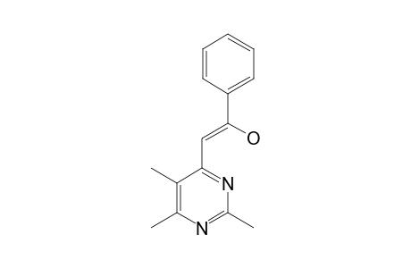2,5,6-TRIMETHYL-4-PHENACYL-PYRIMIDINE;ENOL-ISOMER