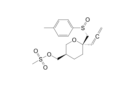 (2S,5R,Rs)-5-(Methanesulfonyloxymethyl)-2-(1,2-propadienyl)-2-(p-tolylsulfinylmethyl)tetrahydropyran