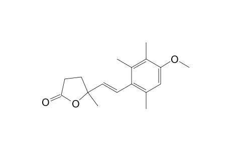 2(3H)-Furanone, dihydro-5-[2-(4-methoxy-2,3,6-trimethylphenyl)ethenyl]-5-methyl-, (E)-