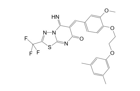 7H-[1,3,4]thiadiazolo[3,2-a]pyrimidin-7-one, 6-[[4-[2-(3,5-dimethylphenoxy)ethoxy]-3-methoxyphenyl]methylene]-5,6-dihydro-5-imino-2-(trifluoromethyl)-, (6Z)-