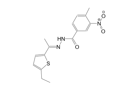 N'-[(E)-1-(5-ethyl-2-thienyl)ethylidene]-4-methyl-3-nitrobenzohydrazide