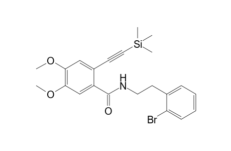 N-[2-(2-bromophenyl)ethyl]-4,5-dimethoxy-2-(2-trimethylsilylethynyl)benzamide