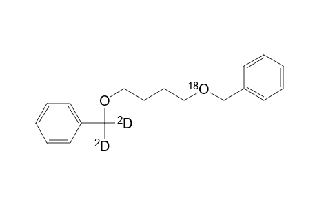 1-(.alpha.,.alpha.-dideuteriobenzyloxy)-4-benzyloxy(18O)butane