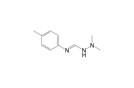 Methanimidic acid, N-(4-methylphenyl)-, 2,2-dimethylhydrazide