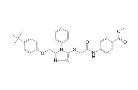 benzoic acid, 4-[[[[5-[[4-(1,1-dimethylethyl)phenoxy]methyl]-4-phenyl-4H-1,2,4-triazol-3-yl]thio]acetyl]amino]-, methyl ester