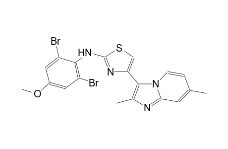 N-(2,6-dibromo-4-methoxy-phenyl)-4-(2,7-dimethylimidazo[1,2-a]pyridin-3-yl)thiazol-2-amine