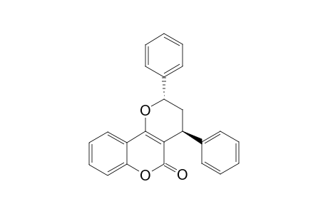 2,3,4,5-TETRAHYDRO-2,4-DIPHENYLPYRANO-[3,2-C]-BENZOPYRAN-5-ONE;TRANS-ISOMER