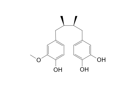 4-[(2S,3R)-4-(3-methoxy-4-oxidanyl-phenyl)-2,3-dimethyl-butyl]benzene-1,2-diol