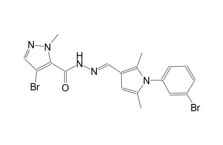 4-bromo-N'-{(E)-[1-(3-bromophenyl)-2,5-dimethyl-1H-pyrrol-3-yl]methylidene}-1-methyl-1H-pyrazole-5-carbohydrazide