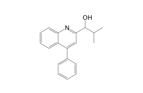 2-(1-Hydroxy-2-methylpropyl)-4-phenylquinoline