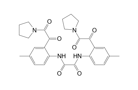 Ethanediamide, N,N'-bis[4-methyl-2-(oxo-1-pyrrolidinylacetyl)phenyl]-