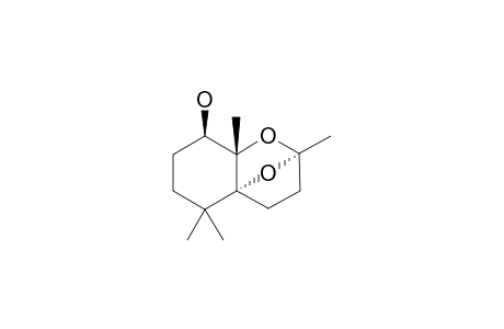 (SYN)-2,2,6,8-TETRAMETHYL-7,11-DIOXOATRICYCLO-[6.2.2.0(1,6)]-UNDECAN-5-OL