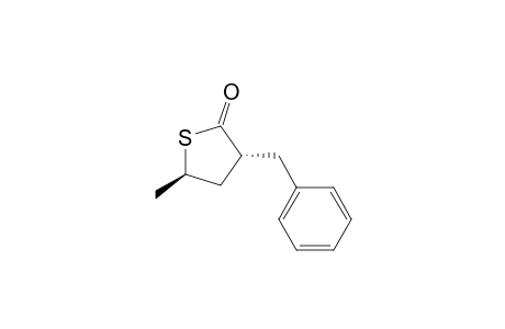 2(3H)-Thiophenone, dihydro-5-methyl-3-(phenylmethyl)-, trans-