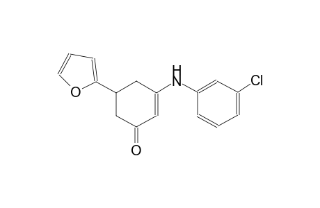 3-(3-chloroanilino)-5-(2-furyl)-2-cyclohexen-1-one