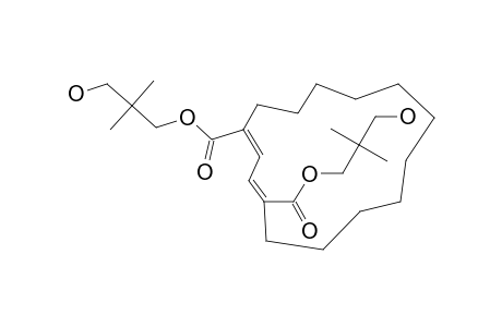 1,4-BIS-(2,2-DIMETHYL-3-HYDROXYPROPOXYCARBONYL)-(Z)-1,(Z)-3-CYCLOPENTADECADIENE