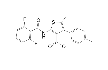 methyl 2-[(2,6-difluorobenzoyl)amino]-5-methyl-4-(4-methylphenyl)-3-thiophenecarboxylate