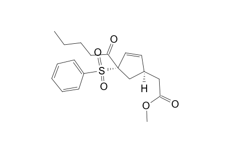 ((1S,4S)-4-Benzenesulfonyl-4-pentanoyl-cyclopent-2-enyl)-acetic acid methyl ester