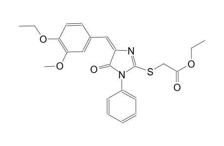 acetic acid, [[(4E)-4-[(4-ethoxy-3-methoxyphenyl)methylene]-4,5-dihydro-5-oxo-1-phenyl-1H-imidazol-2-yl]thio]-, ethyl ester