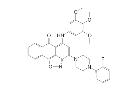 6H-anthra[1,9-cd]isoxazol-6-one, 3-[4-(2-fluorophenyl)-1-piperazinyl]-5-[(3,4,5-trimethoxyphenyl)amino]-