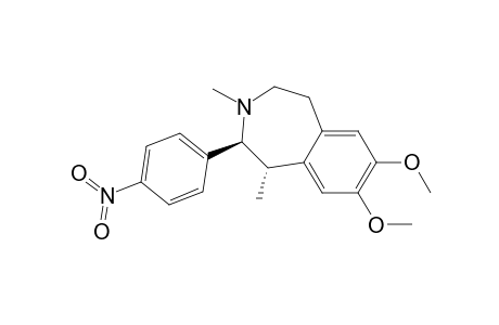 trans-7,8-Dimethoxy-1,3-dimethyl-2-(p-nitrophenyl)-2,3,4,5-tetrahydro-1H-3-benzazepine