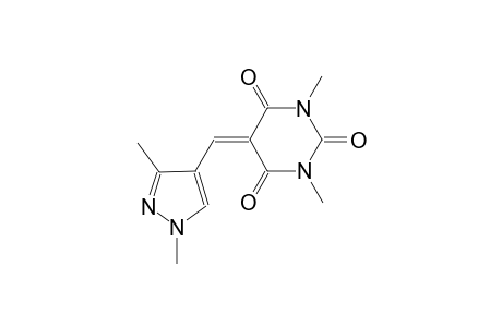 2,4,6(1H,3H,5H)-Pyrimidinetrione, 5-[(1,3-dimethyl-1H-pyrazol-4-yl)methylene]-1,3-dimethyl-