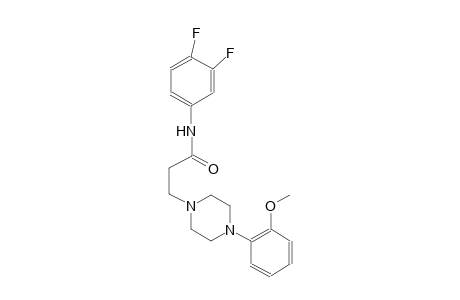 1-piperazinepropanamide, N-(3,4-difluorophenyl)-4-(2-methoxyphenyl)-