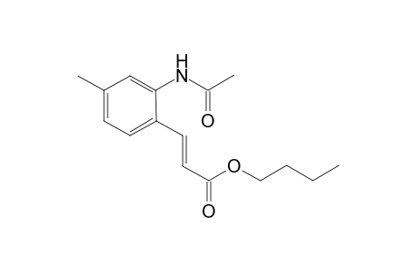 (E)-(n)-Butyl 3-(2-acetamido-4-methylphenyl)acrylate