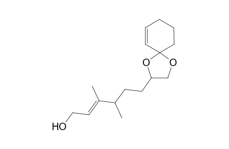 2-[(E)-6-Hydroxy-3,4-dimethyl-4-hexenyl]-2-cyclohexenespiro-2',5'-dioxacyclopentane