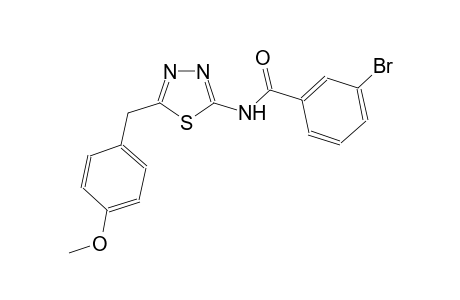 3-bromo-N-[5-(4-methoxybenzyl)-1,3,4-thiadiazol-2-yl]benzamide